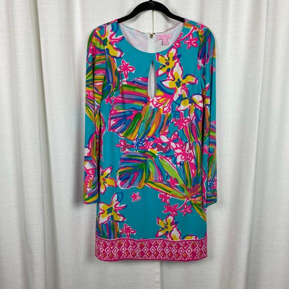 Lilly Pulitzer Fairfield Blue Summer Haze Engineered Tunic Dress Sz.S - Picture 4 of 16